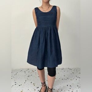 Old Navy Fit and Flair Sleeveless Denim Dress Medium